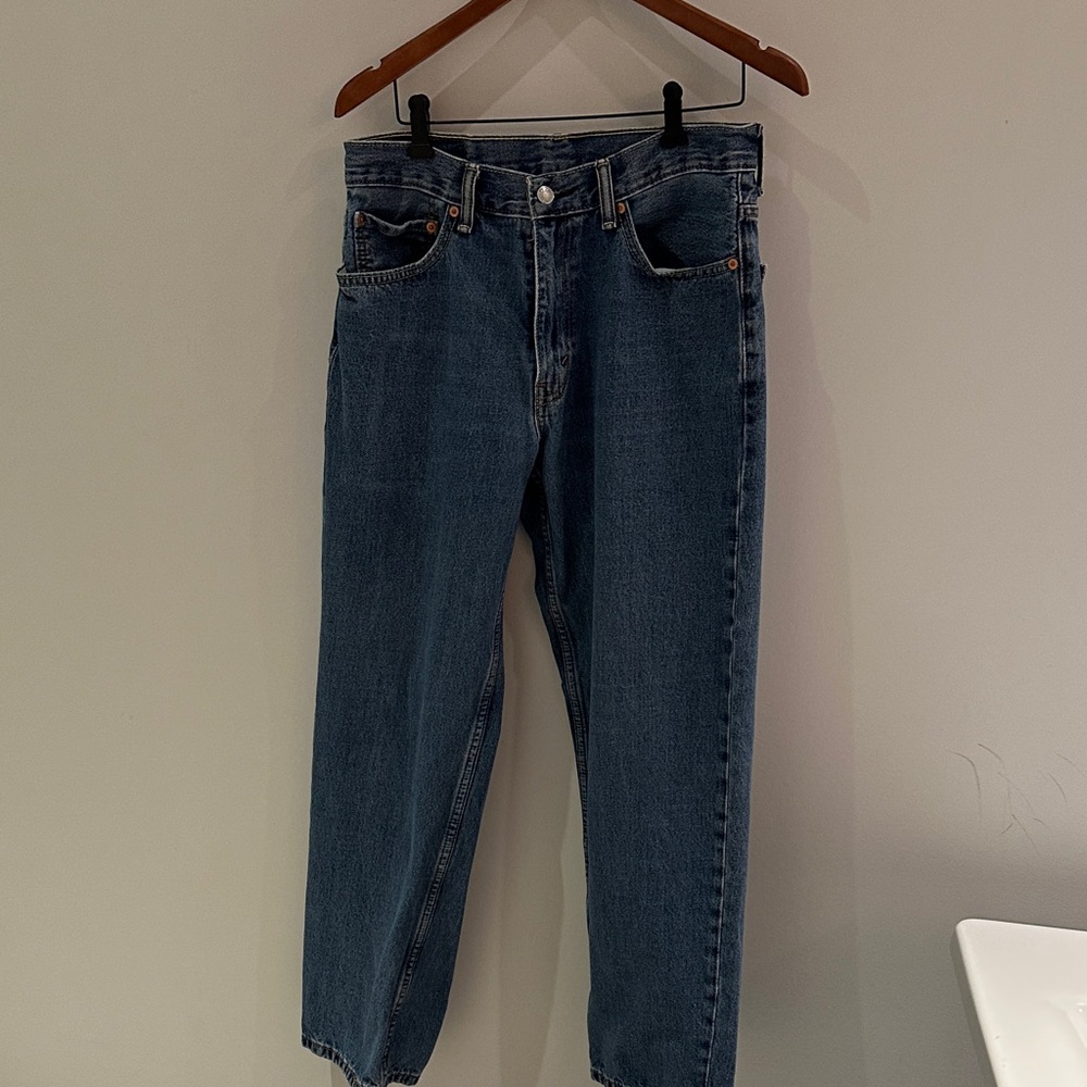 Levi's 550 Straight Fit Denim Jeans - Dark Blue